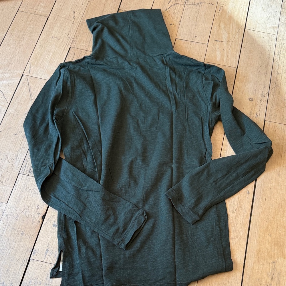 Madewell Forest Green Turtleneck Top XS - Picture 7 of 15